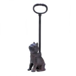 Accent Plus Cast Iron Cat Door Stopper with Handle