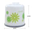 Elegant Flowers Pattern Round Tissue Box Tissue Holders 15x15 CM,Green