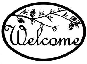 Pinecone - Welcome Sign