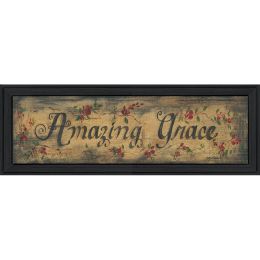 "Amazing Grace" By Gail Eads; Printed Wall Art; Ready To Hang Framed Poster; Black Frame