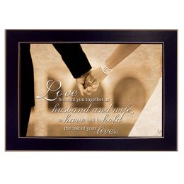 "To Have and To Hold" By Justin Spivey; Printed Wall Art; Ready To Hang Framed Poster; Black Frame