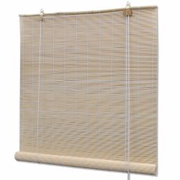 vidaXL Roller Blind Bamboo 55.1"x86.6" Natural