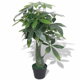 vidaXL Artificial Fortune Tree Plant with Pot 33.5" Green