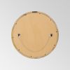 Heather Modern Round Mirror with Mango Wood Frame