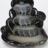 Lotus Waterfall Backflow Smoke Handcraft Incense Burner Censer Holder with Free 60pcs Cones