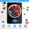 Kitchen Scale Digital Food Scales Bascula Electronic Cooking Scale Weight Touch Screen Glass Top Diet 5kg/11Lbs Accuracy 5 Core K 43