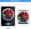 Kitchen Scale Digital Food Scales Bascula Electronic Cooking Scale Weight Touch Screen Glass Top Diet 5kg/11Lbs Accuracy 5 Core K 43