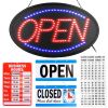 LED Open Sign 22.64x13.78In Business Neon Open Sign Advertisement Board