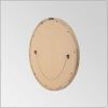 Heather Modern Round Mirror with Mango Wood Frame