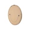 Heather Modern Round Mirror with Mango Wood Frame