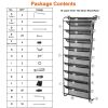 10 Tier Over The Door Shoe Rack Organizer Holder Hanging Storage Shelf for Closet Pantry Space Saver