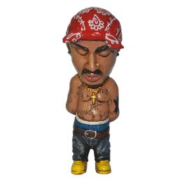 Gift for Hip Hop Lover Figurines Alkyne Legend Commemorative Resin Figurines Ornament Handmade The Late Rap Music Star Sculpture (Color: B)