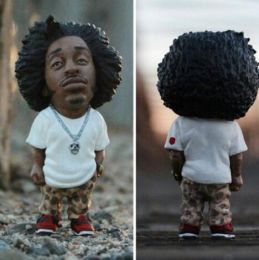 Gift for Hip Hop Lover Figurines Alkyne Legend Commemorative Resin Figurines Ornament Handmade The Late Rap Music Star Sculpture (Color: E)