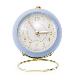 Creative Alarm Clock Vintage Desk Clock (Color: Blue)