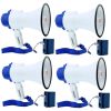 5 Core Megaphone Bullhorn Cheer Horn Mic Recording Siren Blow Horn Rechargeable battery Hand Held Mega Phone Loudhailer 8R-USB-WB