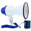 5 Core Megaphone Bullhorn Cheer Horn Mic Recording Siren Blow Horn Rechargeable battery Hand Held Mega Phone Loudhailer 8R-USB-WB