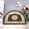 European Style Semicircle Entrance Carpet Bathroom Absorbent Non-slip Bedroom Home Decoration Floor Door Mat Kitchen Living Room