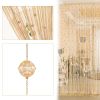 Crystal Beaded String Door Curtain Beads Room Divider Fringe Window Panel Drapes