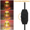 3D Fireworks Glass Wax Warmer Electric Wax Burner